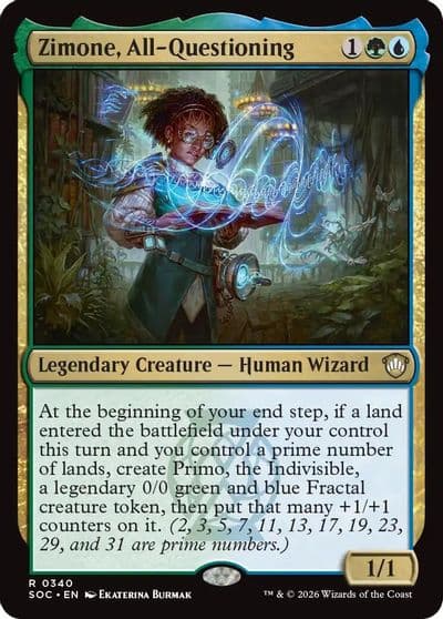 Zimone All Questioning Commander: Secrets of Strixhaven Magic card