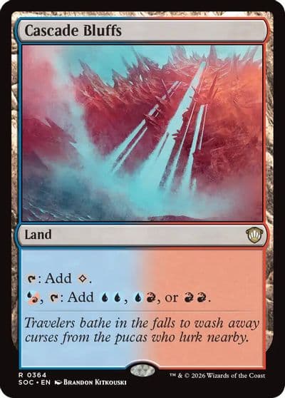 Cascade Bluffs Commander: Secrets of Strixhaven Magic card