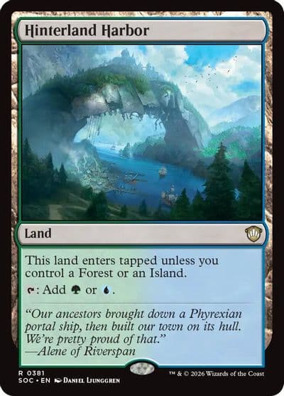 Hinterland Harbor Commander: Secrets of Strixhaven Magic card