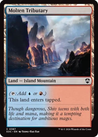 Molten Tributary Commander: Secrets of Strixhaven Magic card