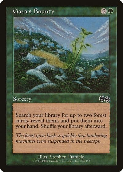 Gaeas Bounty Urza's Saga Magic card