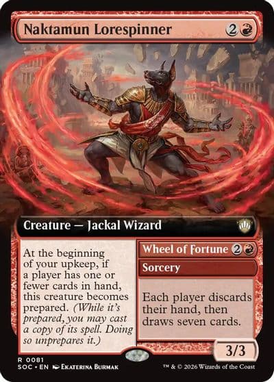Naktamun Lorespinner Extended Art Commander: Secrets of Strixhaven Magic card