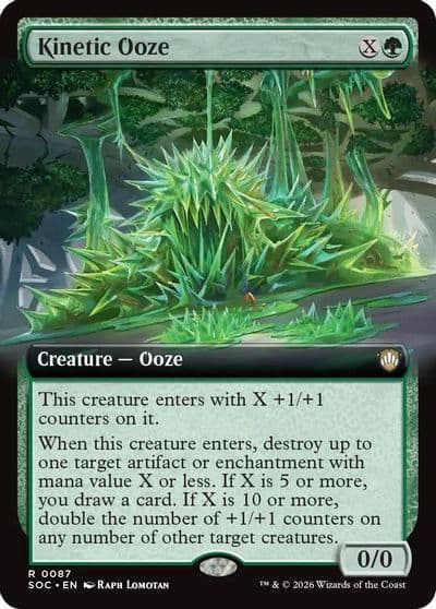 Kinetic Ooze Extended Art Commander: Secrets of Strixhaven Magic card