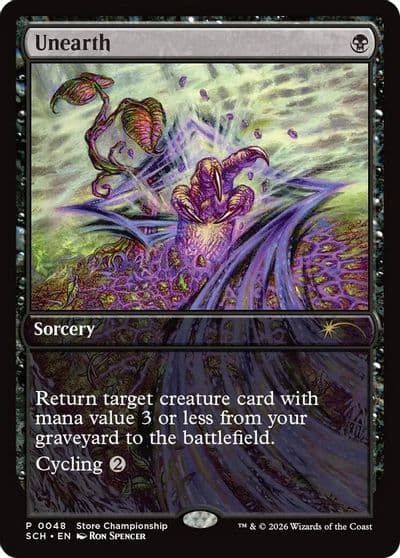 Unearth Game Day & Store Championship Promos Magic card