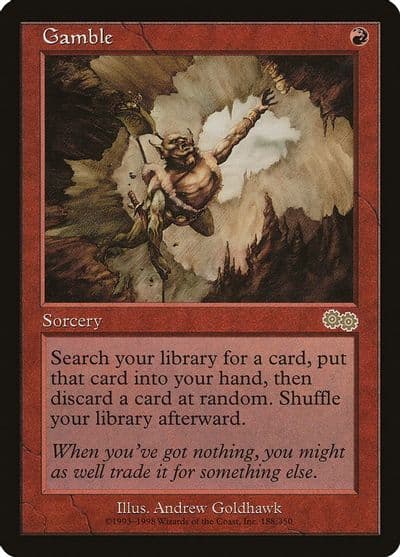 Gamble Urza's Saga Magic card