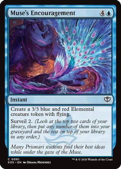 Muses Encouragement Secrets of Strixhaven Magic card