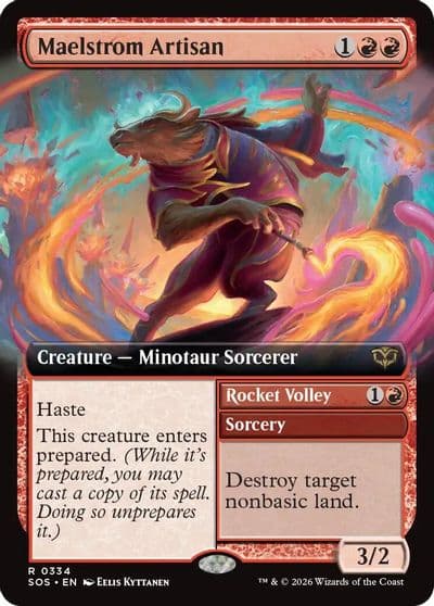 Maelstrom Artisan Extended Art Secrets of Strixhaven Magic card