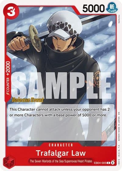 Trafalgar Law Adventure on Kami's Island Release Event Cards One Piece card