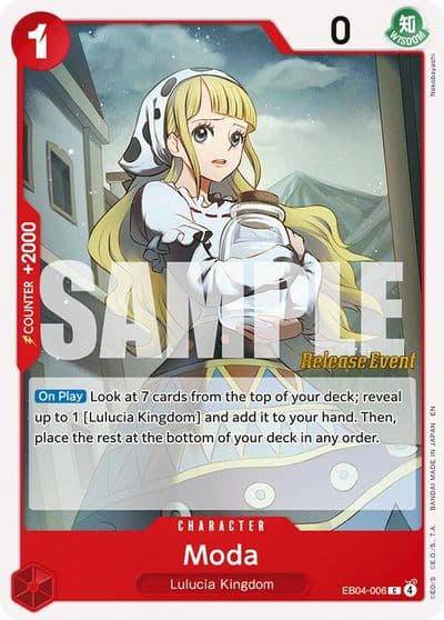 Moda Adventure on Kami's Island Release Event Cards One Piece card