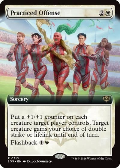 Practiced Offense Extended Art Secrets of Strixhaven Magic card