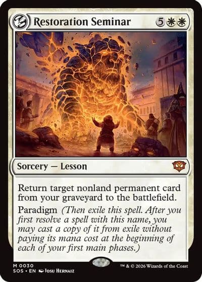 Restoration Seminar Secrets of Strixhaven Magic card