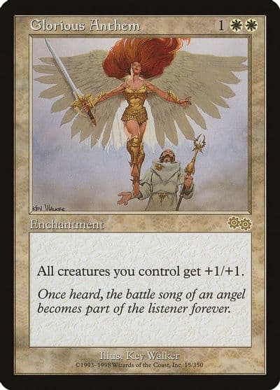 Glorious Anthem Urza's Saga Magic card