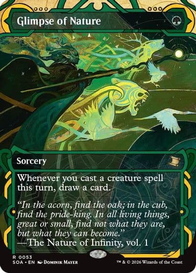 Glimpse of Nature Secrets of Strixhaven: Mystical Archive Magic card