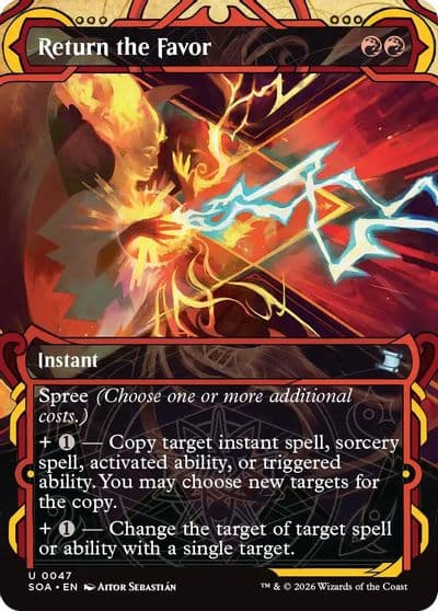 Return the Favor Secrets of Strixhaven: Mystical Archive Magic card