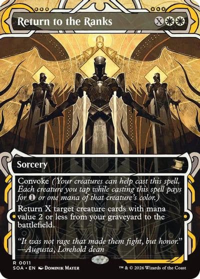Return to the Ranks Secrets of Strixhaven: Mystical Archive Magic card