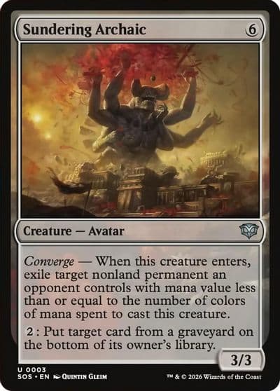 Sundering Archaic Secrets of Strixhaven Magic card