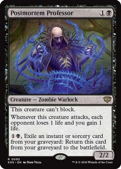 Postmortem Professor Secrets of Strixhaven Magic card