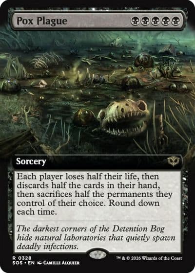 Pox Plague Extended Art Secrets of Strixhaven Magic card