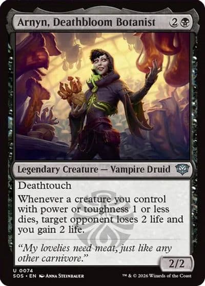 Arnyn Deathbloom Botanist Secrets of Strixhaven Magic card