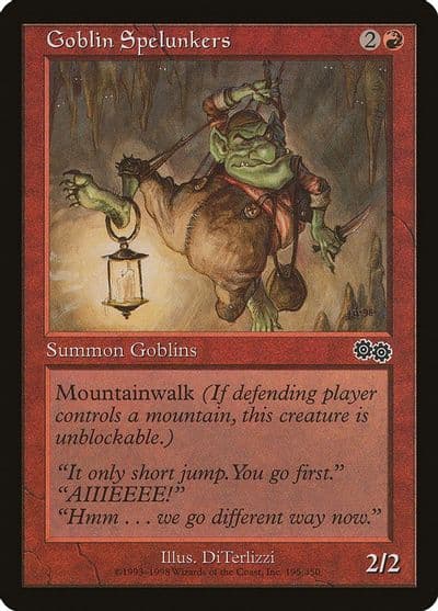 Goblin Spelunkers Urza's Saga Magic card