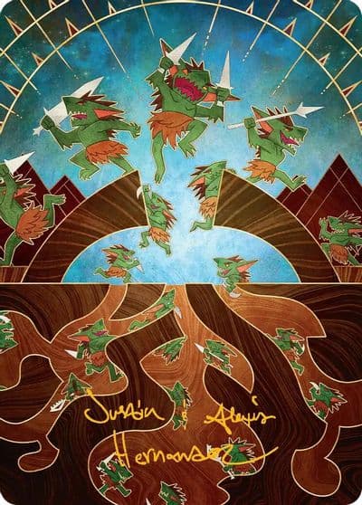 Empty the Warrens Art Card Gold Stamped Signature Art Series: Secrets of Strixhaven Magic card