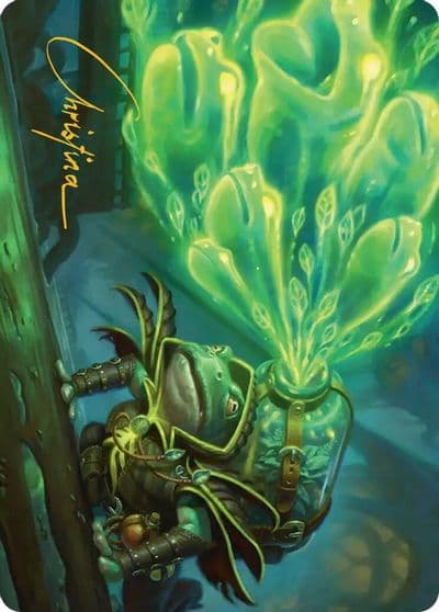Burrog Barrage Art Card Gold Stamped Signature Art Series: Secrets of Strixhaven Magic card