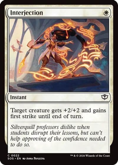 Interjection Secrets of Strixhaven Magic card