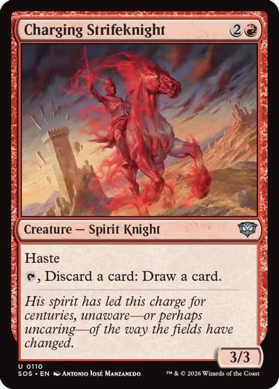 Charging Strifeknight Secrets of Strixhaven Magic card