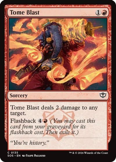 Tome Blast Secrets of Strixhaven Magic card