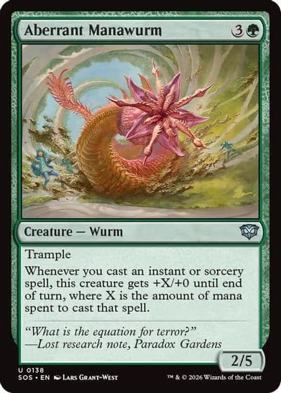 Aberrant Manawurm Secrets of Strixhaven Magic card