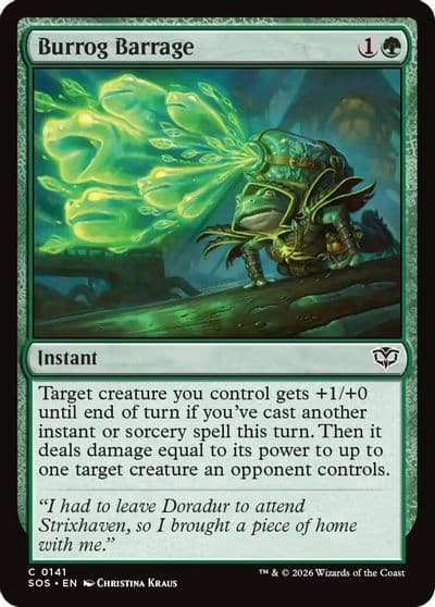 Burrog Barrage Secrets of Strixhaven Magic card