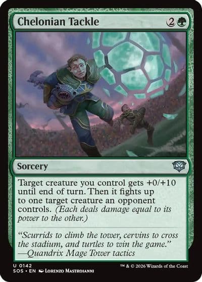Chelonian Tackle Secrets of Strixhaven Magic card