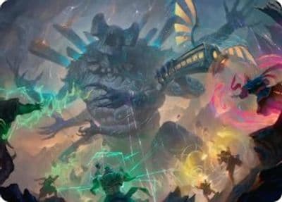 Moment of Reckoning Art Card Art Series: Secrets of Strixhaven Magic card