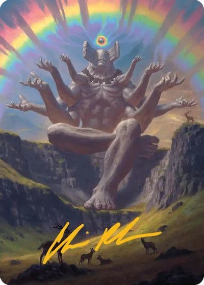 Transcendent Archaic Art Card Gold Stamped Signature Art Series: Secrets of Strixhaven Magic card