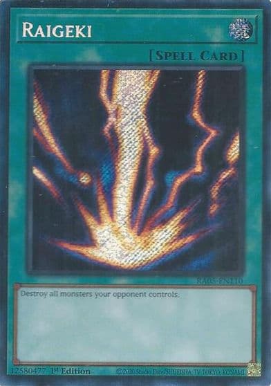 Raigeki Secret Rare Rarity Collection 5 Yu-Gi-Oh! card