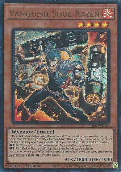 Vanquish Soul Razen Ultra Rare Rarity Collection 5 Yu-Gi-Oh! card