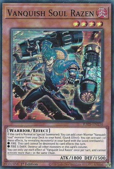 Vanquish Soul Razen Rarity Collection 5 Yu-Gi-Oh! card