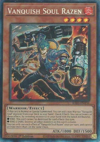 Vanquish Soul Razen Collectors Rare Rarity Collection 5 Yu-Gi-Oh! card