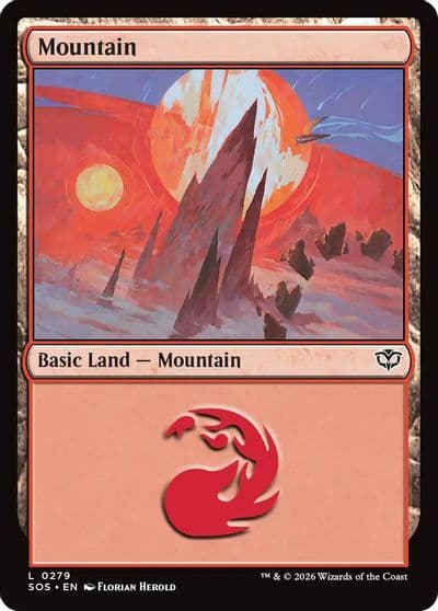 Mountain 0279 Secrets of Strixhaven Magic card