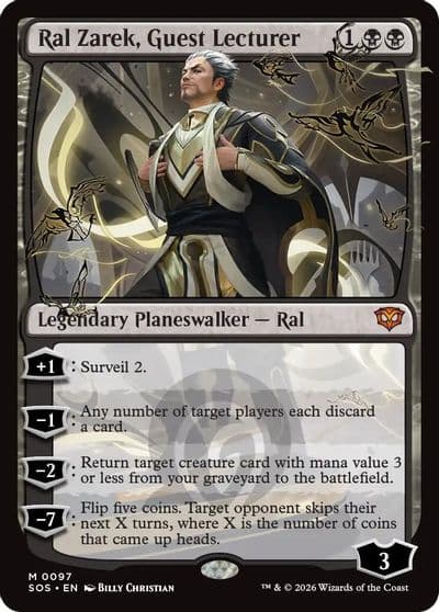 Ral Zarek Guest Lecturer Promo Pack: Secrets of Strixhaven Magic card