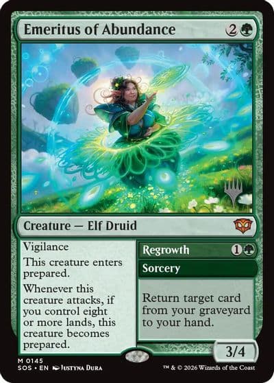 Emeritus of Abundance Promo Pack: Secrets of Strixhaven Magic card