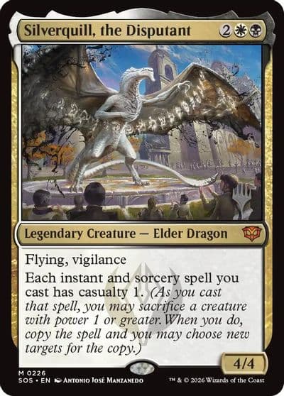 Silverquill the Disputant Promo Pack: Secrets of Strixhaven Magic card
