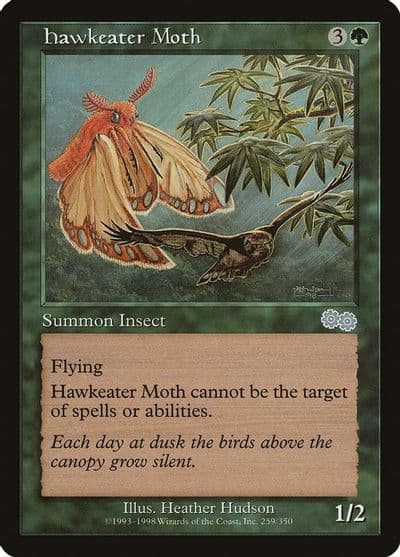 Hawkeater Moth Urza's Saga Magic card