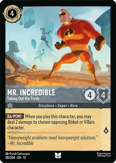 Mr Incredible Taking Out the Trash Wilds Unknown Lorcana card
