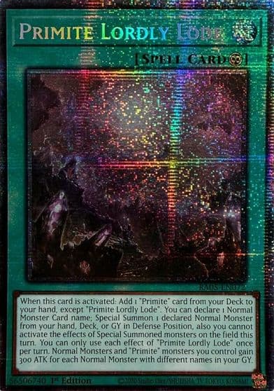Primite Lordly Lode Starlight Rare Rarity Collection 5 Yu-Gi-Oh! card