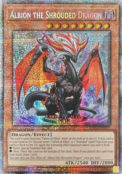Albion the Shrouded Dragon Starlight Rare Rarity Collection 5 Yu-Gi-Oh! card