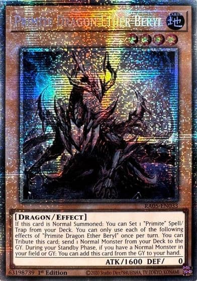 Primite Dragon Ether Beryl Starlight Rare Rarity Collection 5 Yu-Gi-Oh! card