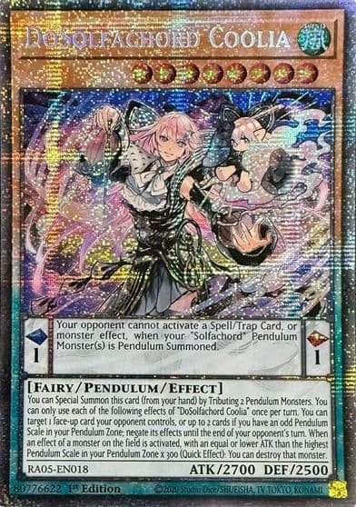 DoSolfachord Coolia Starlight Rare Rarity Collection 5 Yu-Gi-Oh! card