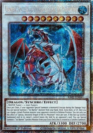 Lancea Ancestral Dragon of the Ice Mountain Starlight Rare Rarity Collection 5 Yu-Gi-Oh! card