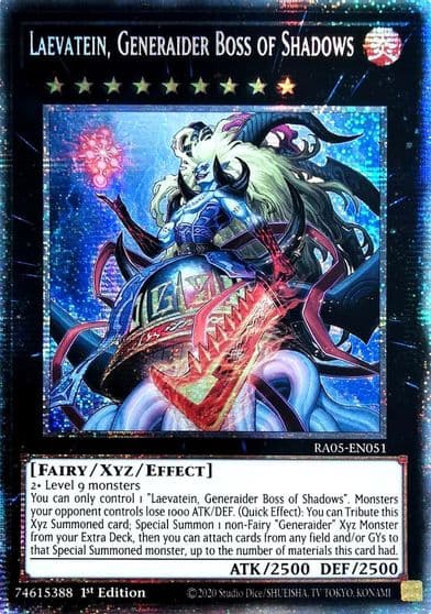 Laevatein Generaider Boss of Shadows Starlight Rare Rarity Collection 5 Yu-Gi-Oh! card